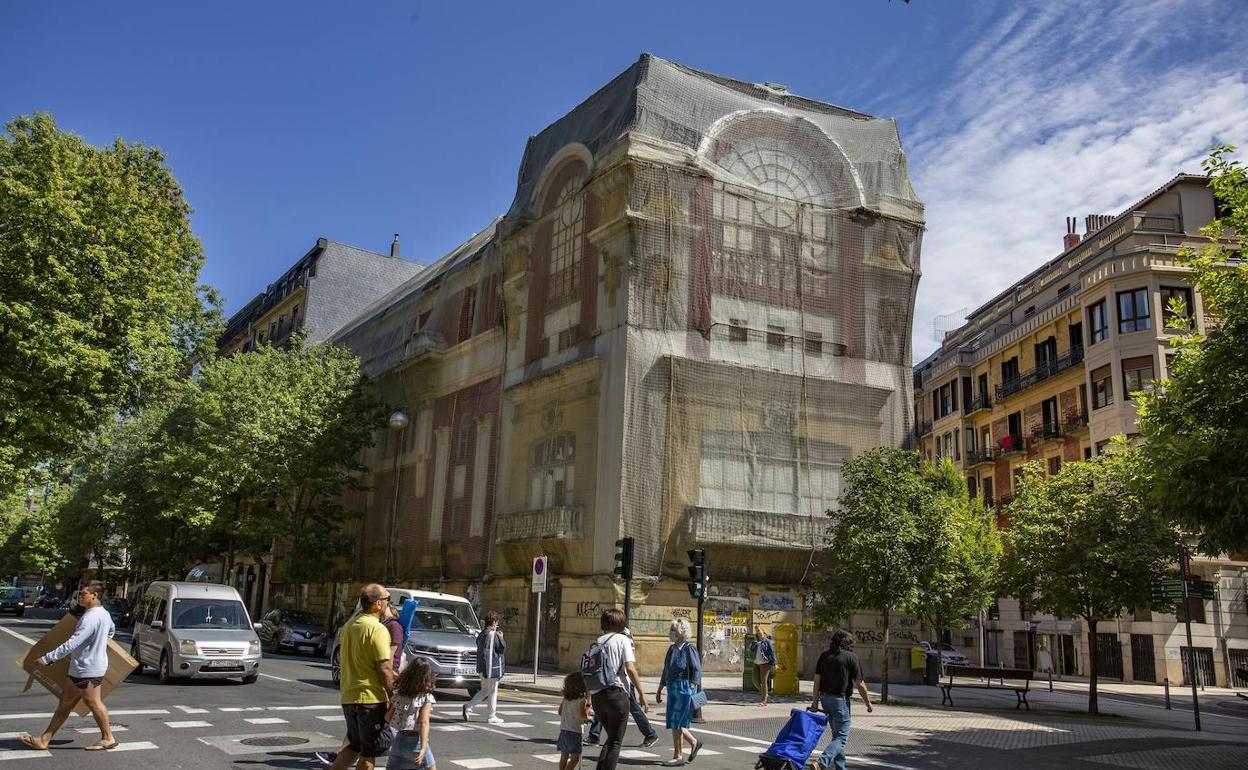 Inmediaciones del Bellas Artes en San Sebastián