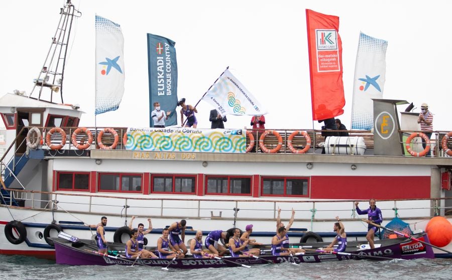 Bandera Cidade da Coruña. 