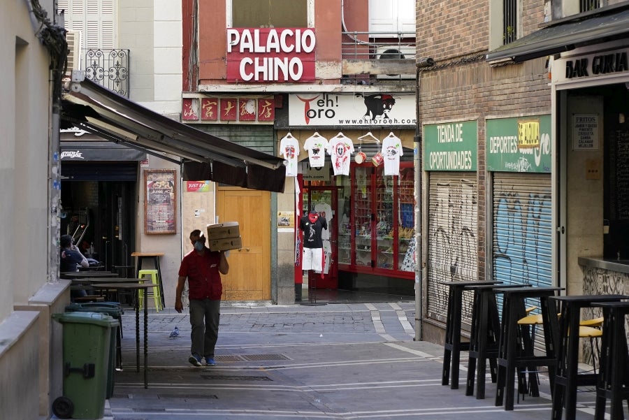 Fotos: Pamplona sin fiestas de San Fermín
