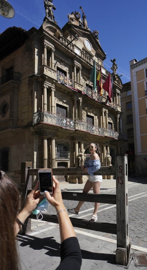 Fotos: Pamplona sin fiestas de San Fermín