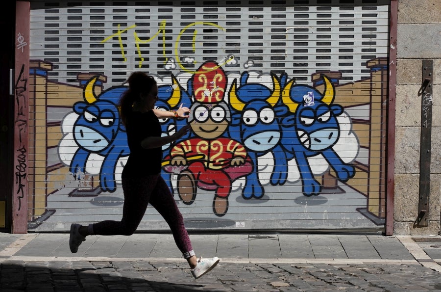 Fotos: Pamplona sin fiestas de San Fermín