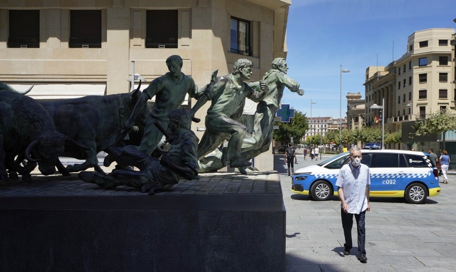 Fotos: Pamplona sin fiestas de San Fermín