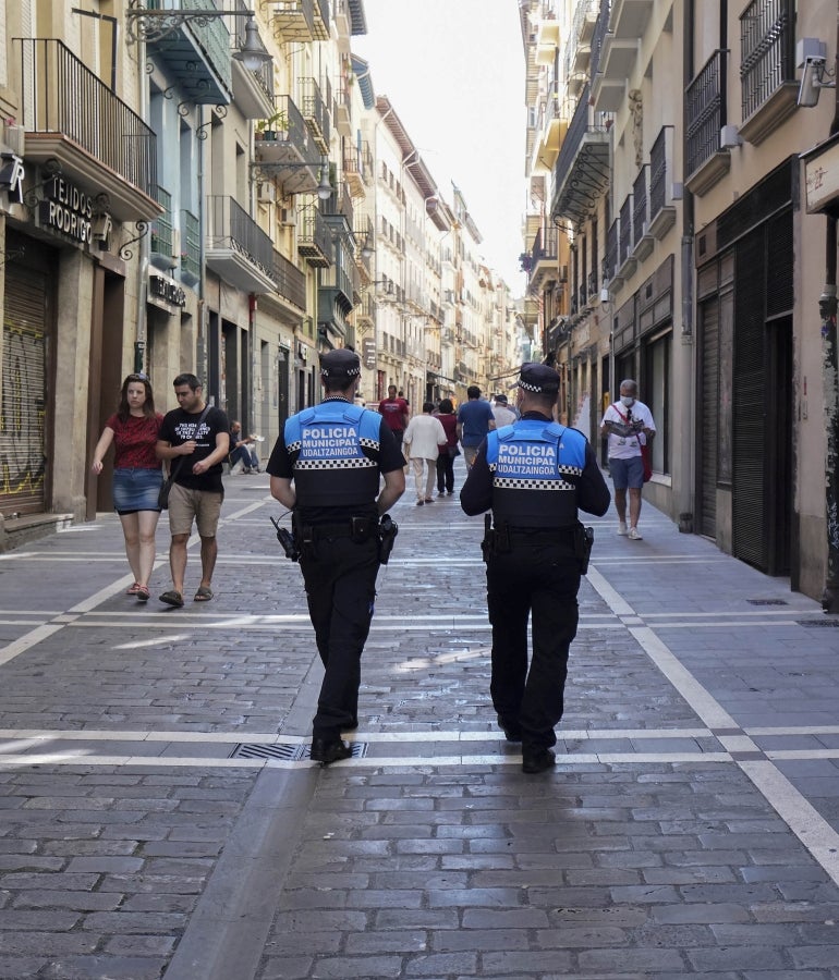 Fotos: Pamplona sin fiestas de San Fermín