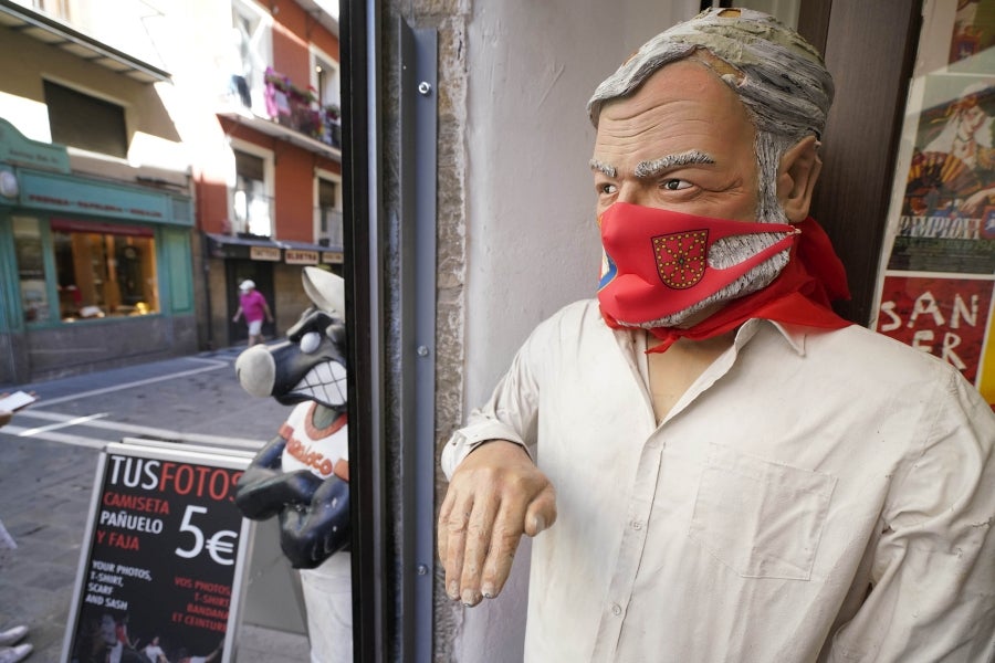 Fotos: Pamplona sin fiestas de San Fermín