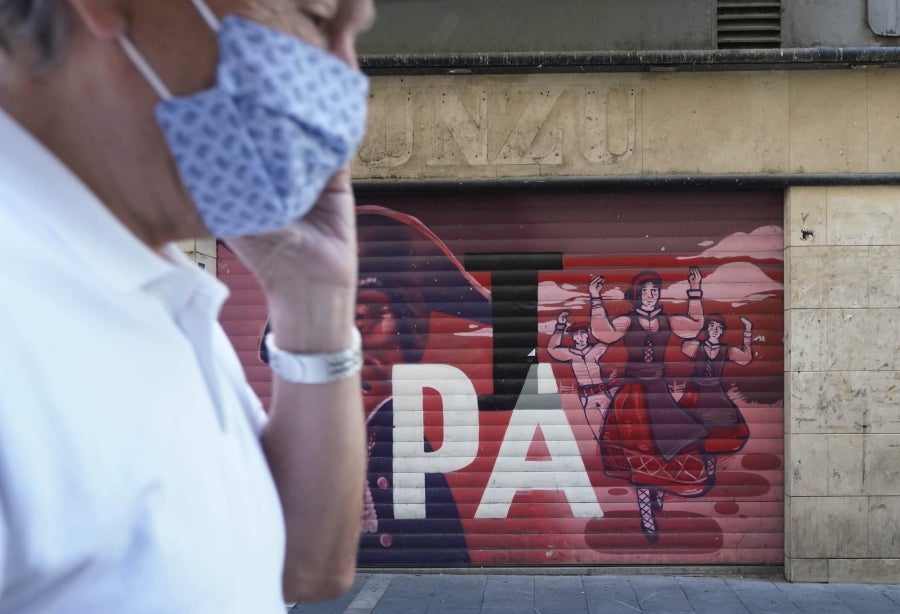 Fotos: Pamplona sin fiestas de San Fermín