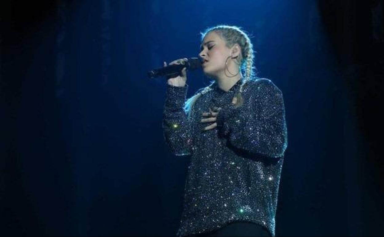 Dora, en una reciente actuación en el programa de TVE 'Operación Triunfo'.