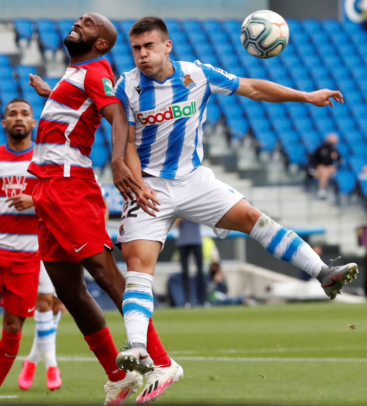 Las imágenes del encuentro disputado entre la Real Sociedad y el Granada en Anoeta