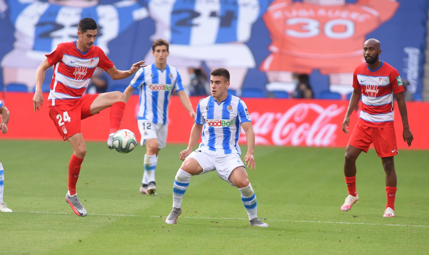 Las imágenes del encuentro disputado entre la Real Sociedad y el Granada en Anoeta