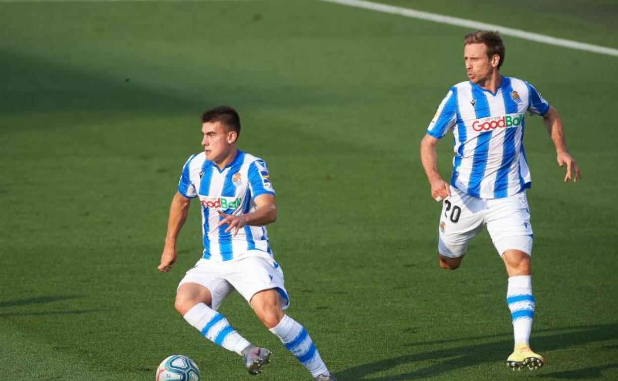 La banda izquierda realista carburó a la perfección con Ander Barrenetxea y Nacho Monreal