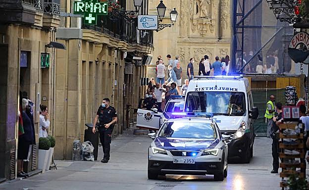 La Ertzaintza movilizó a un negociador y a la Patrulla de Reacción Inmediata