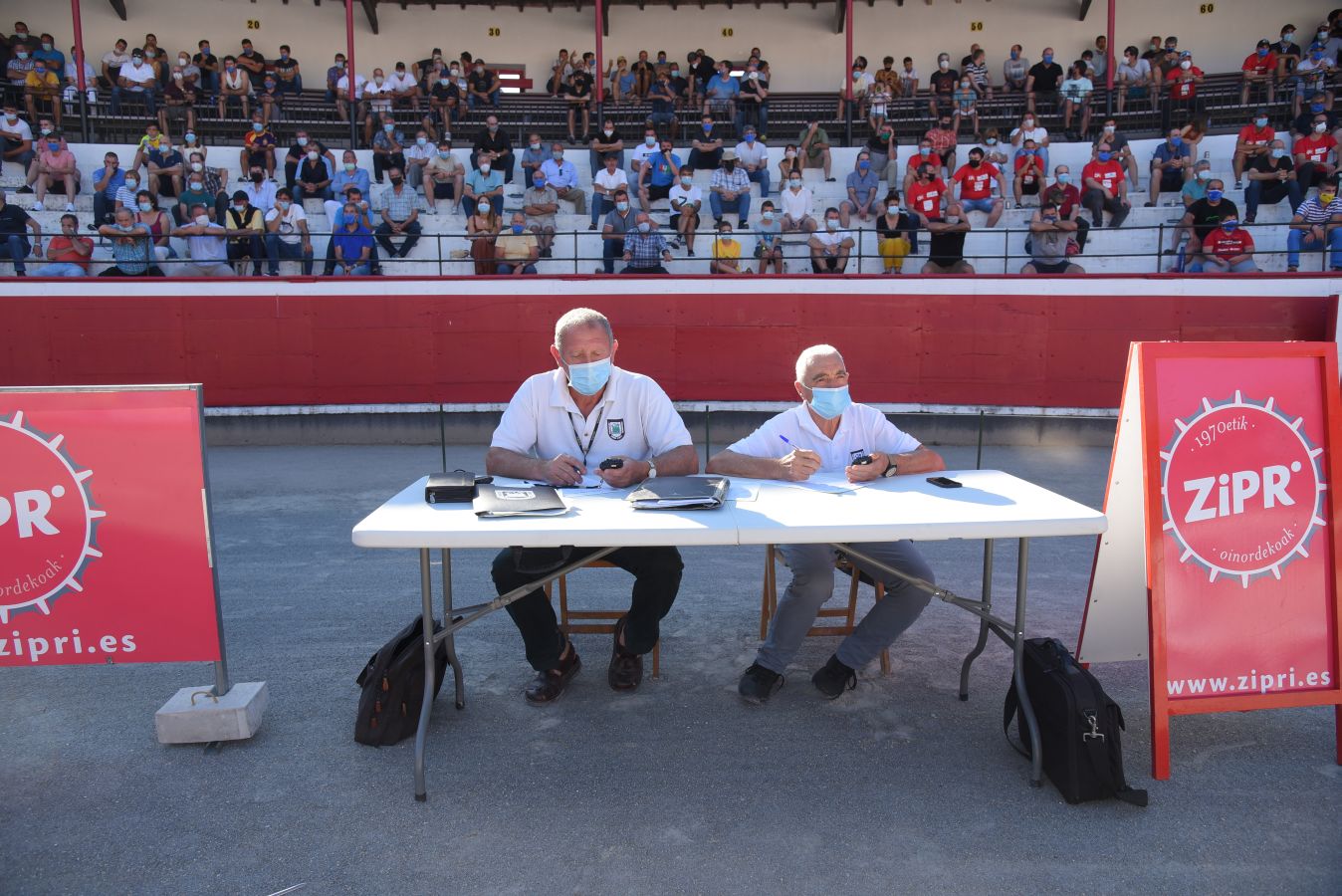 El expelotari se impuso a Joxean Olaskoaga 'Aizperro' en la apuesta combinada de tres trabajos aventajándolo en seis minutos y siete segundos