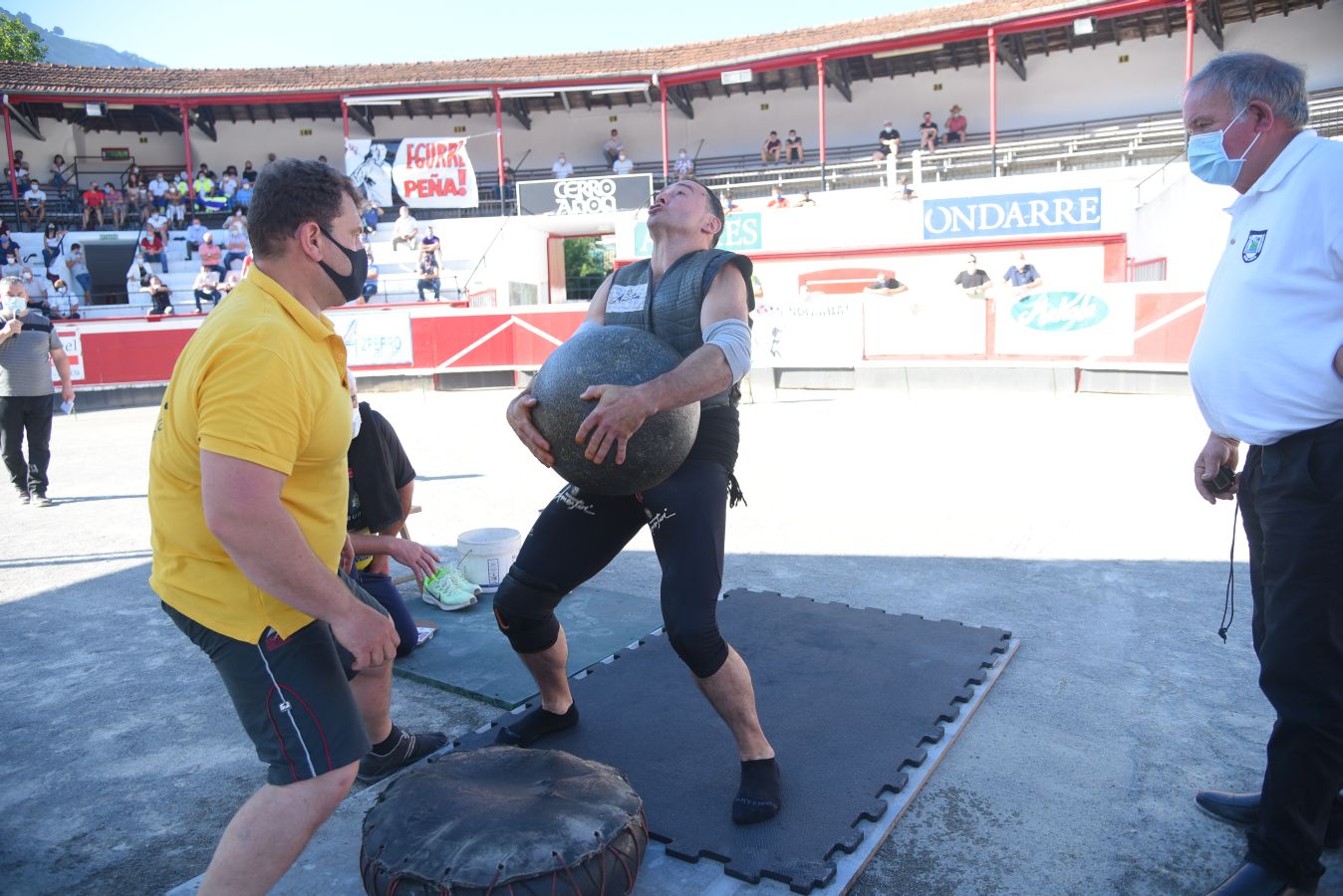 El expelotari se impuso a Joxean Olaskoaga 'Aizperro' en la apuesta combinada de tres trabajos aventajándolo en seis minutos y siete segundos