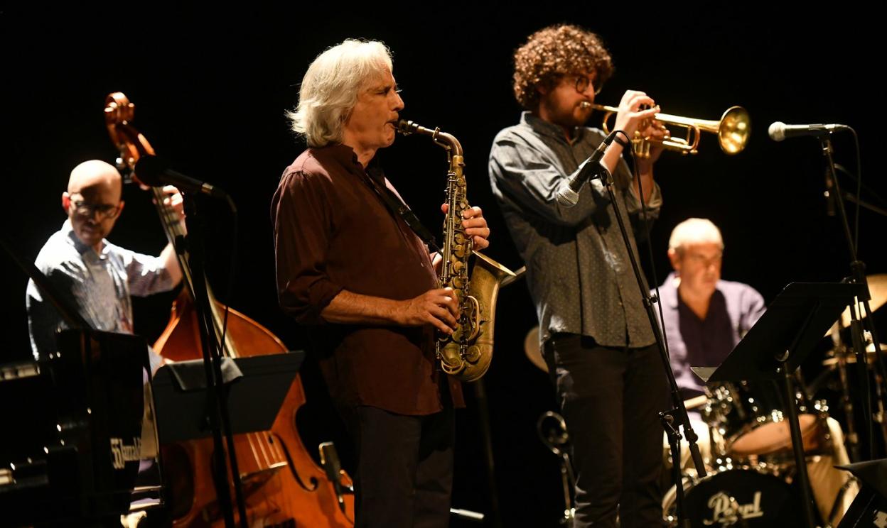 Perico Sambeat y su quinteto, durante su actuación en el Victoria Eugenia. 