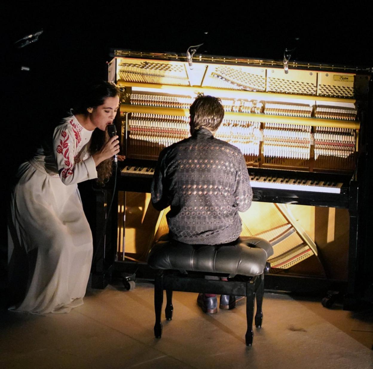 Silvia y Marco, en el Auditorio del Kursaal. 