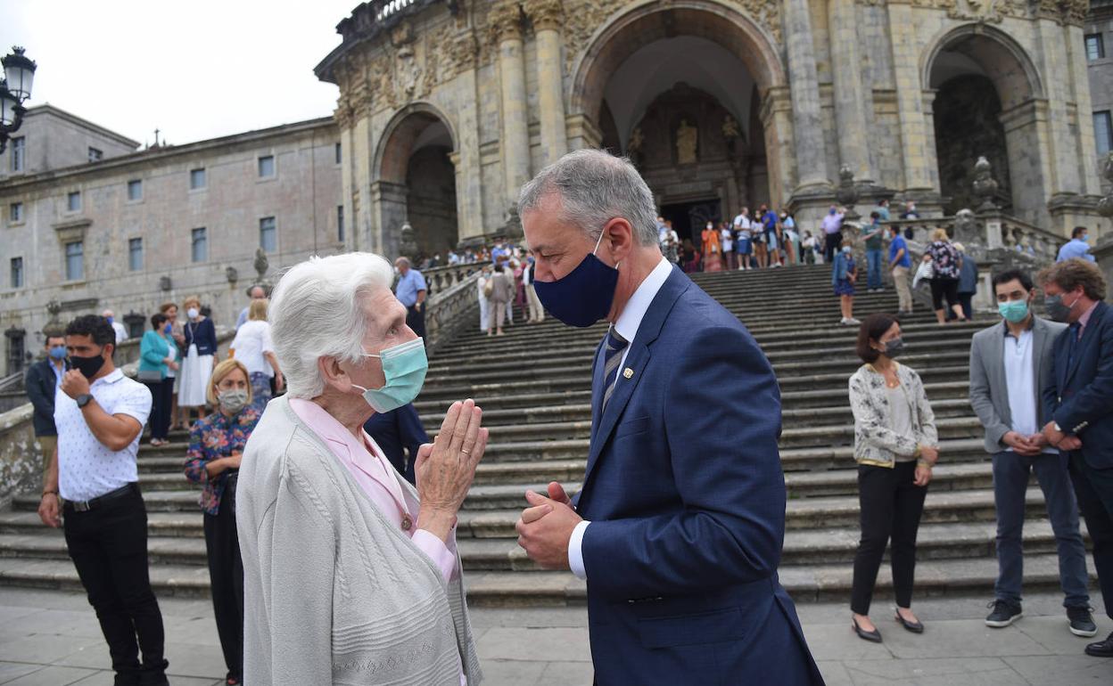 Urkullu, este sábado en Loila.