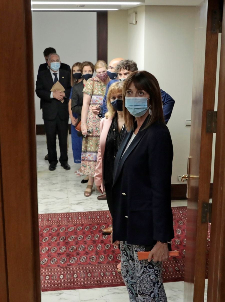 Bakartxo Tejeria, reelegida presidenta del Parlamento Vasco con los votos de PNV y PSE. 