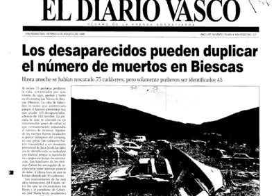 Imagen secundaria 1 - Portadas de EL DIARIO VASCO del 8, 9 y 10 de agosto.