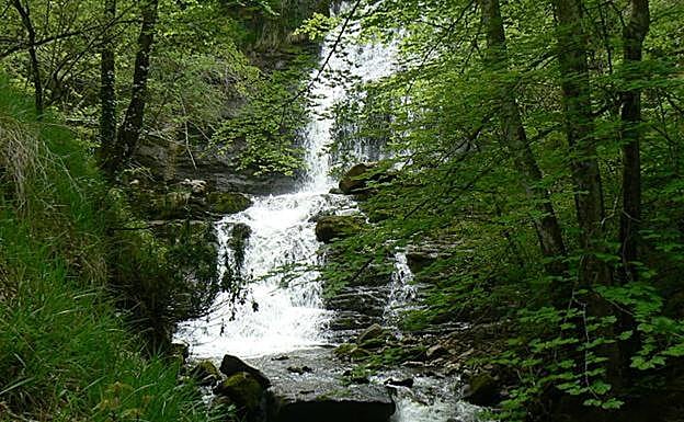 Río Ordunte. Cascada de Aguasal.