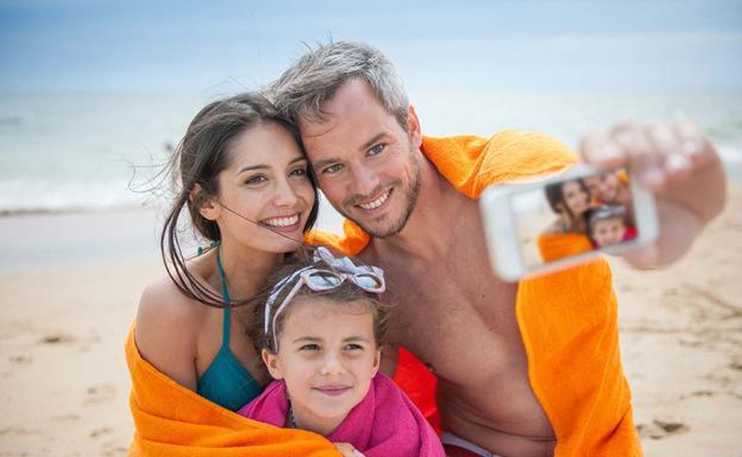 Foto veraniega en familia