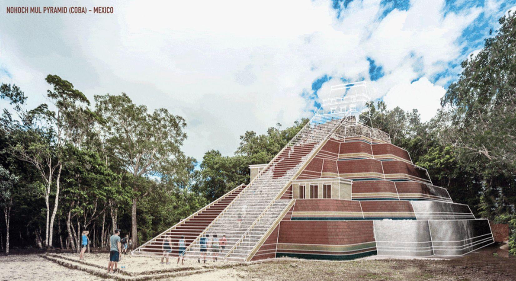 Piramide de Nohoch Mul. México