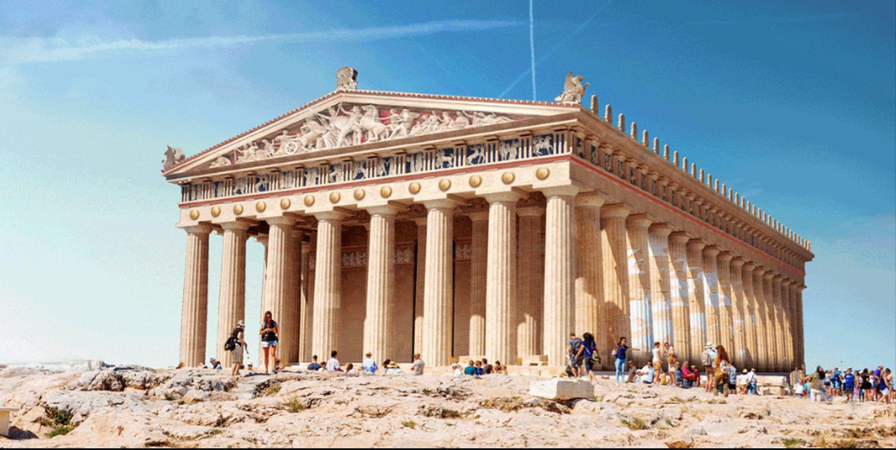 Así eran estos monumenos en la antiguedad. 