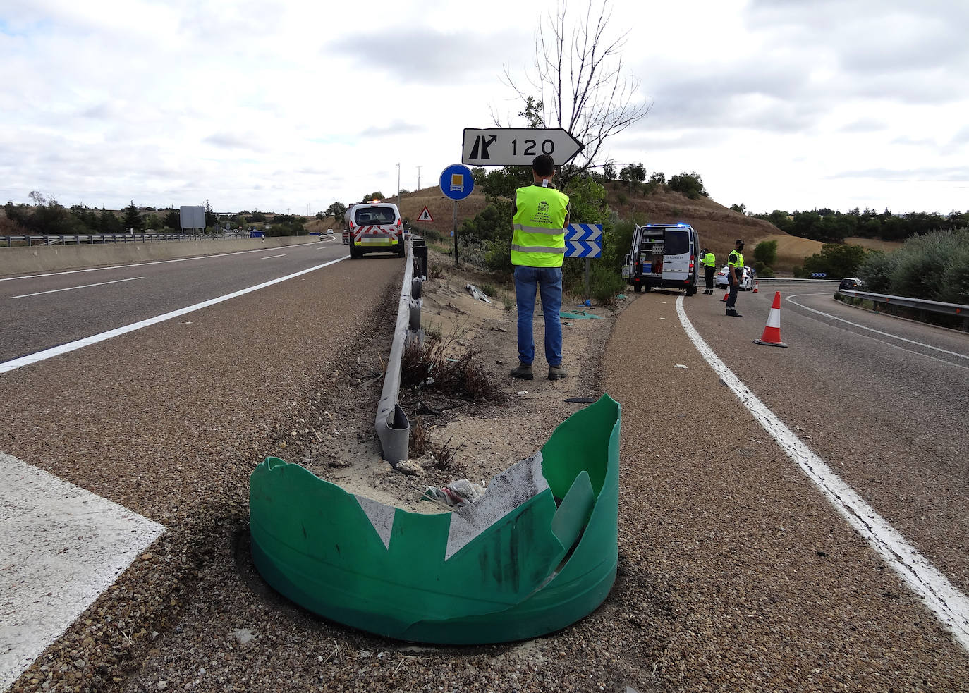 Fotos: Accidente mortal de un irunés en Valladolid