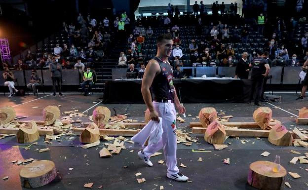 Iker Vicente, vigente campeón de Euskadi de primera. 