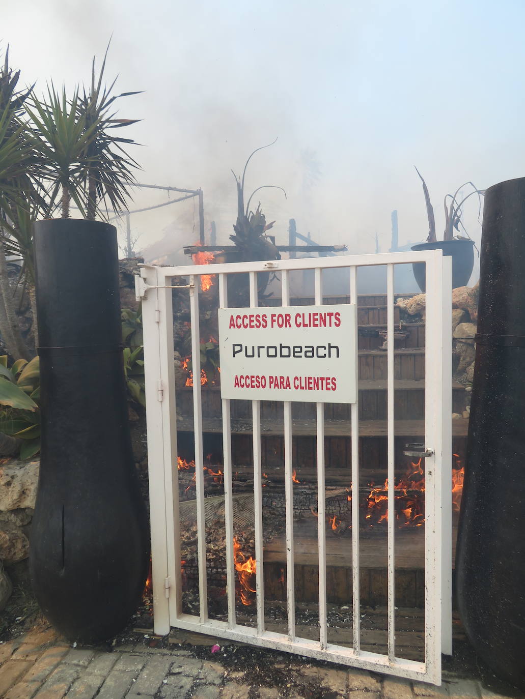 Efectivos del Plan Infoca y del Consorcio Provincial de Bomberos trabajan en la zona