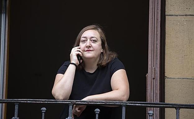 La donostiarra Susana Ubillos, que estuvo confinada por Covid-19 en julio