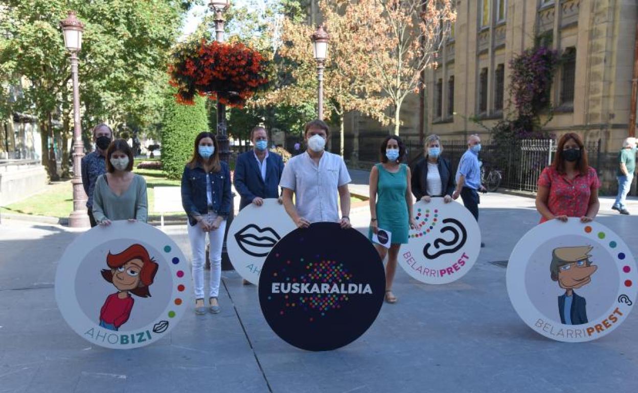 La presentación celebrada en San Sebastián.