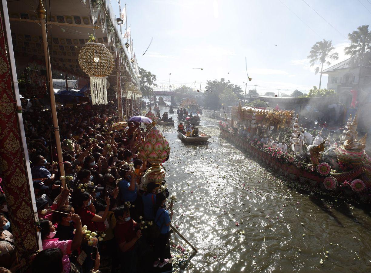 Festival de flores de loto en Tailandia 