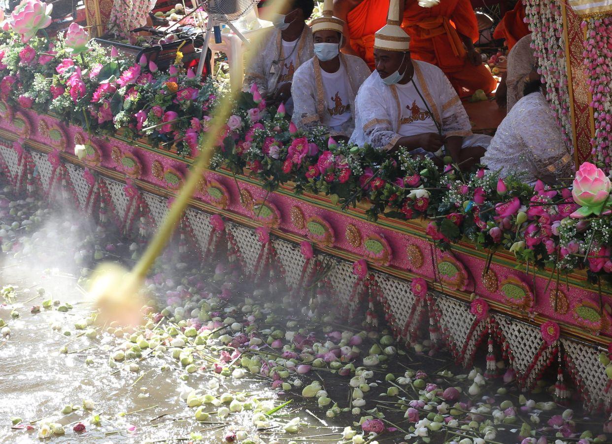 Festival de flores de loto en Tailandia 