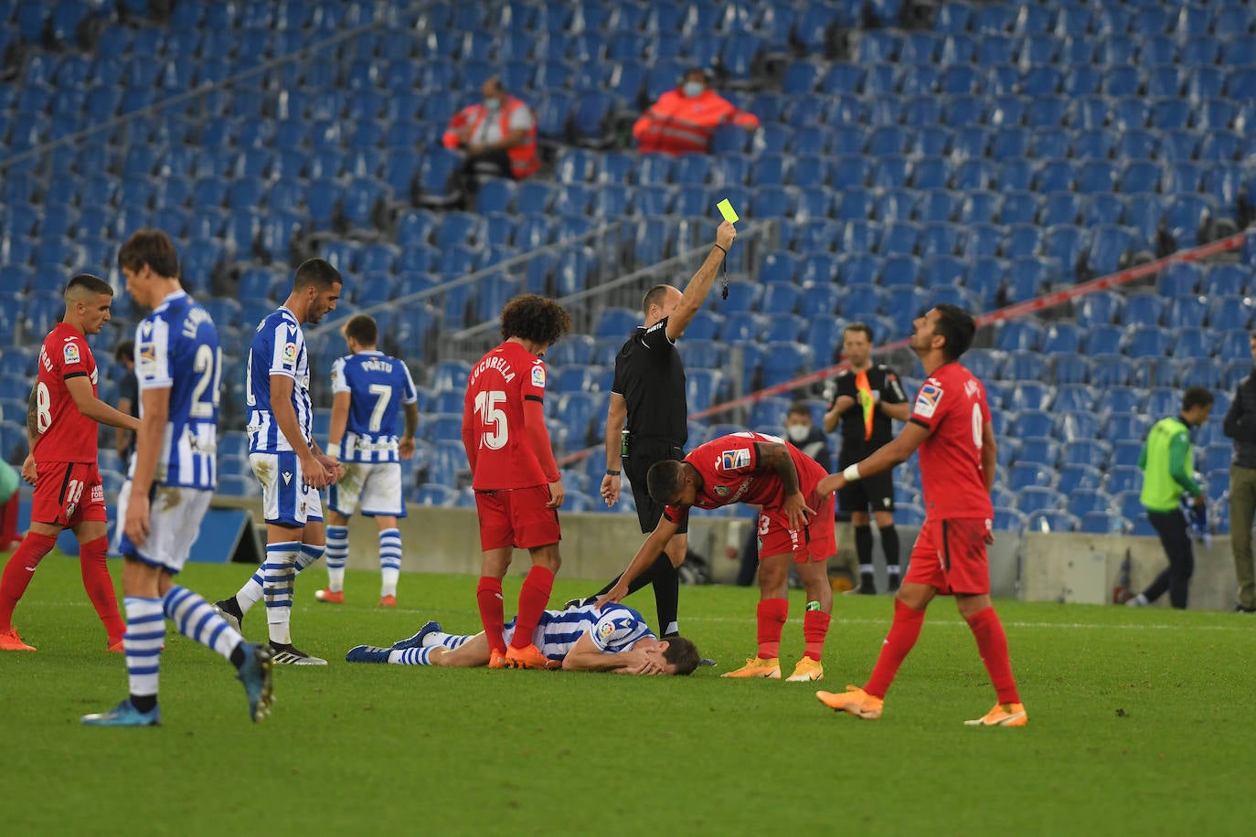 Las imágenes del Real Sociedad - Getafe disputado en el Reale Arena