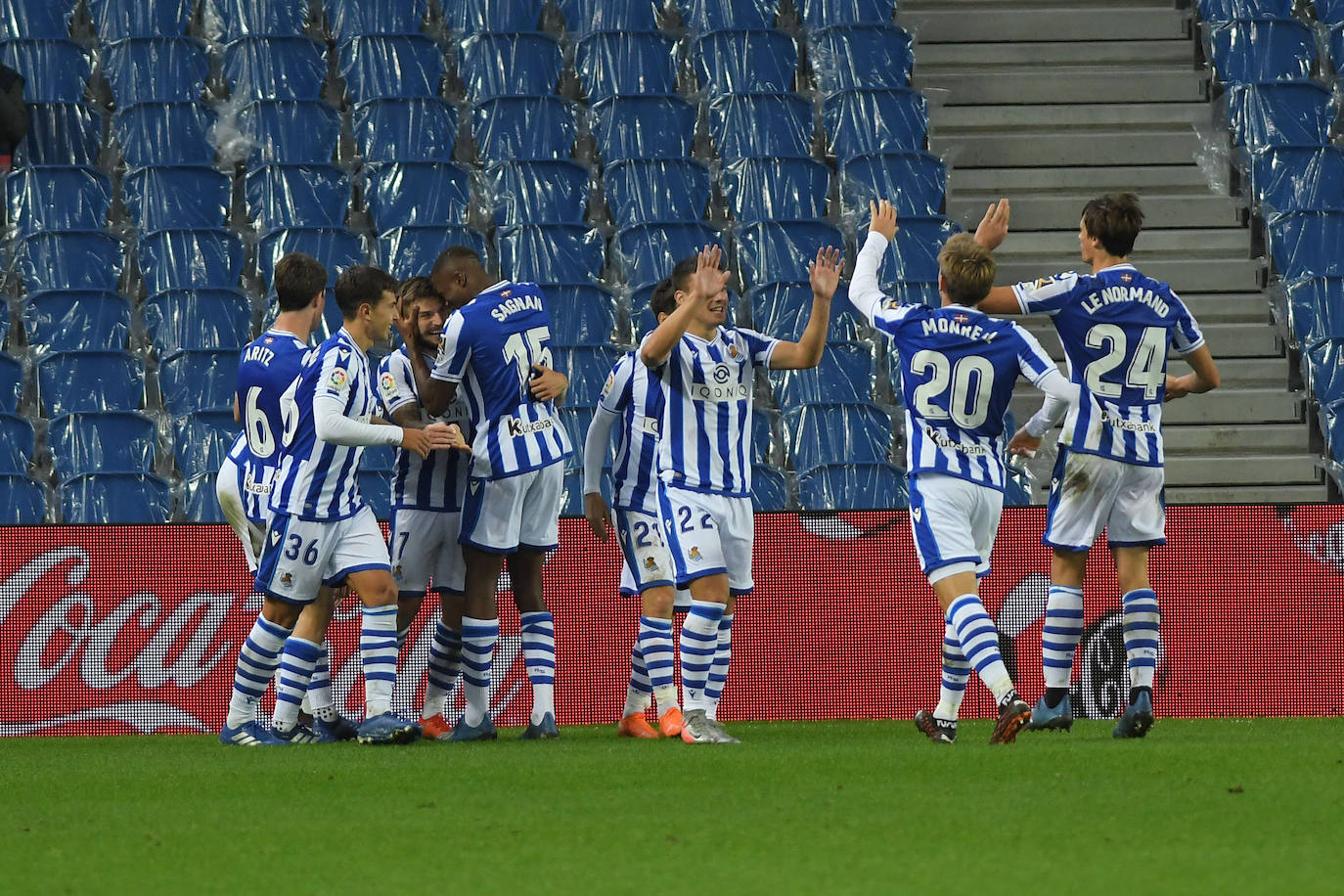 Las imágenes del Real Sociedad - Getafe disputado en el Reale Arena