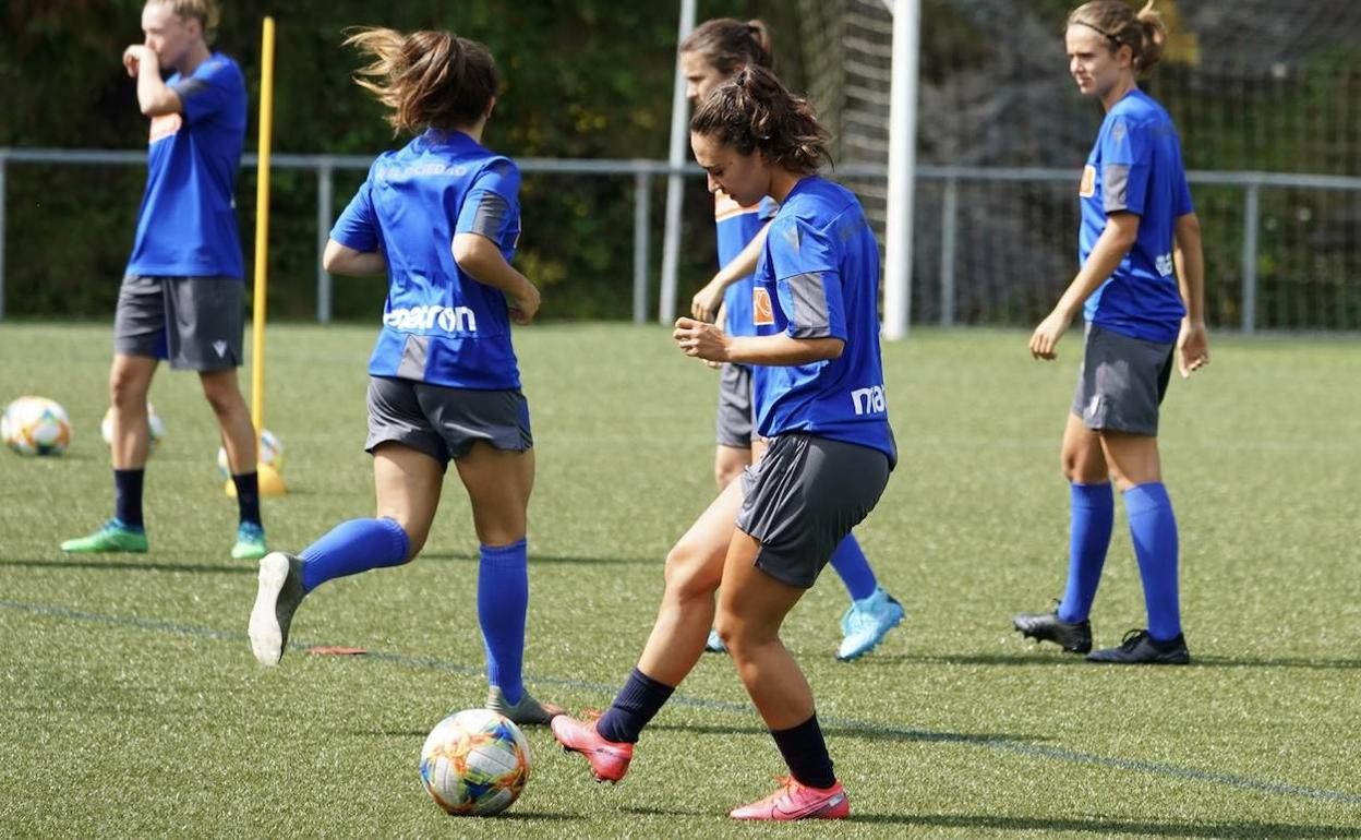 Nahikari, en un entrenamiento. 