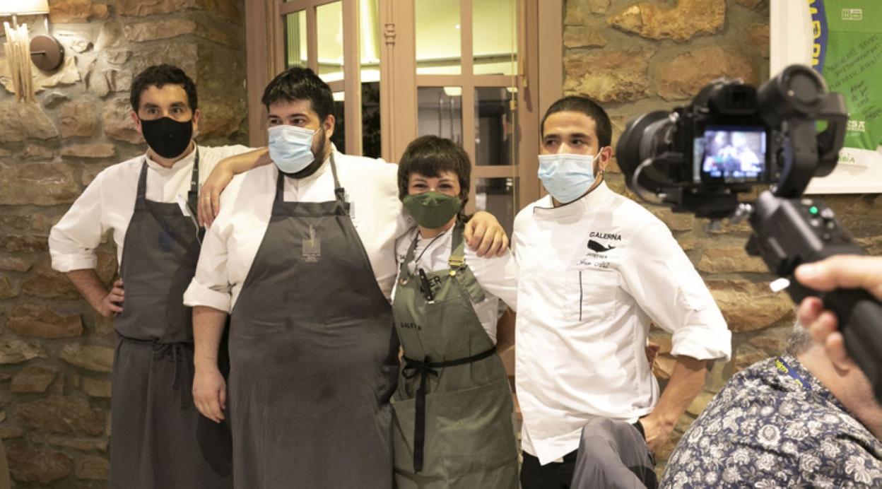 Aitor Amutxastegi, Jon Couso, Rebeca Barainka y Jorge Asenjo. 