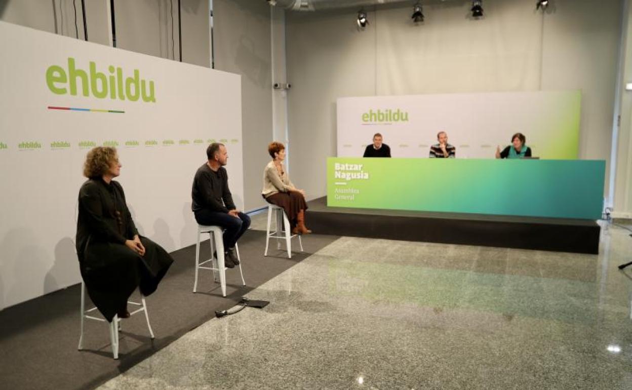La Asamblea Nacional ordinaria de EH Bildu se celebrado de manera telemática.