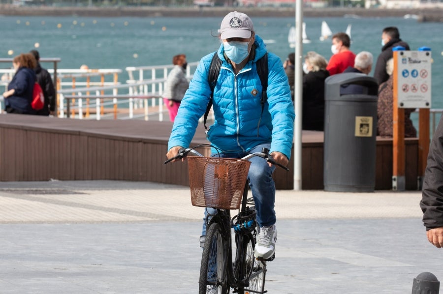 Fotos: Turismo con mascarilla y frío