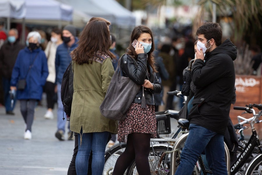 Fotos: Turismo con mascarilla y frío