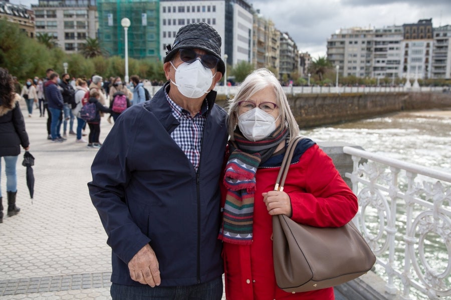 Fotos: Turismo con mascarilla y frío