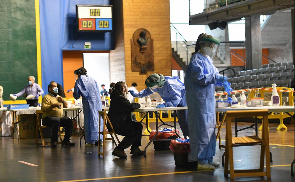 Pruebas PCR en Azkoitia. 