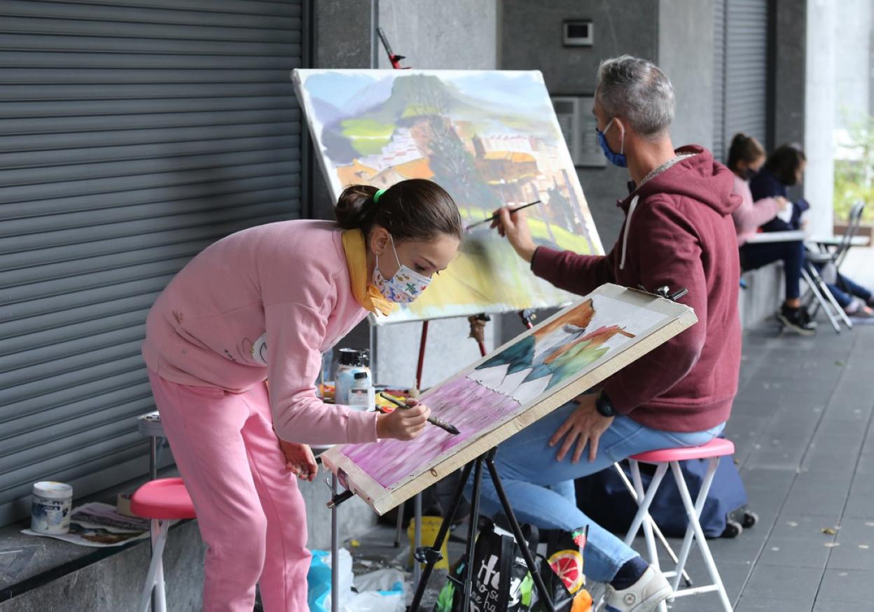Excelentes obras en el concurso de pintura al aire libre