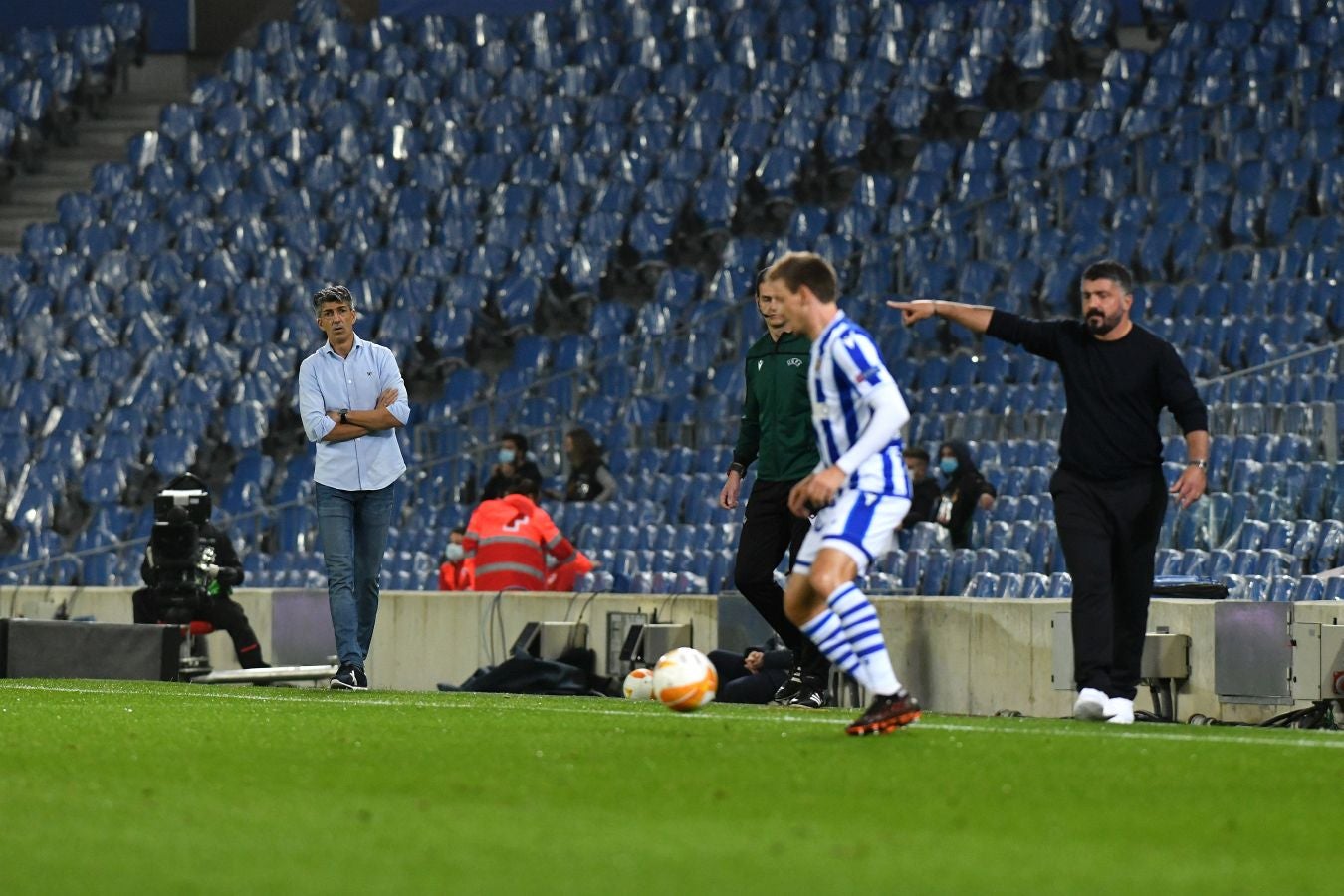 La Real Sociedad y el Nápoles han disputado la segunda jornada de la Europa League en el Reale Arena