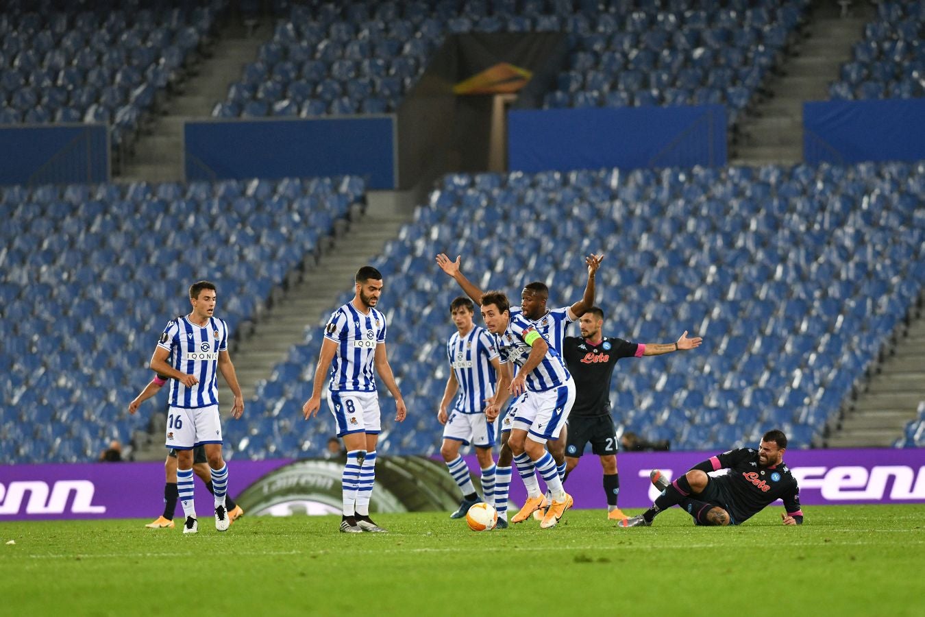 La Real Sociedad y el Nápoles han disputado la segunda jornada de la Europa League en el Reale Arena
