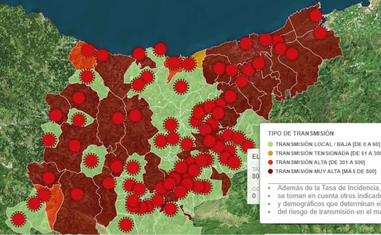 Consulta la incidencia del Covid en cada localidad de Gipuzkoa.