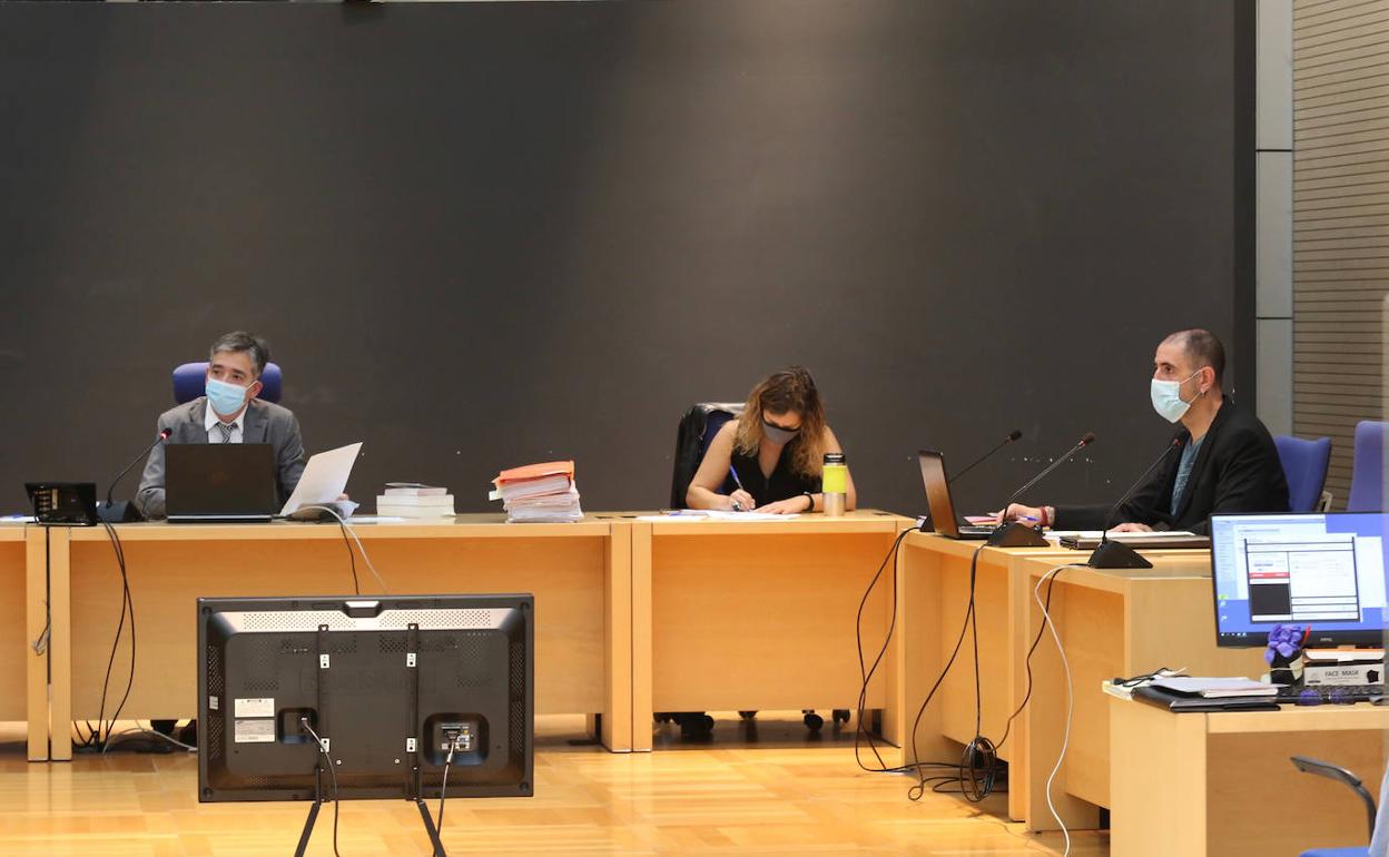 Un momento del juicio celebrado esta mañana.