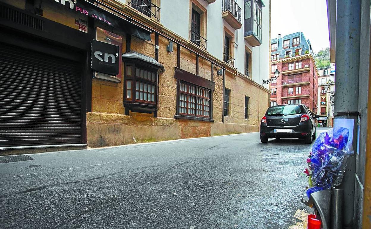 La calle Perujuantxo de Donostia, donde se produjo la agresión el 12 de agosto de 2018