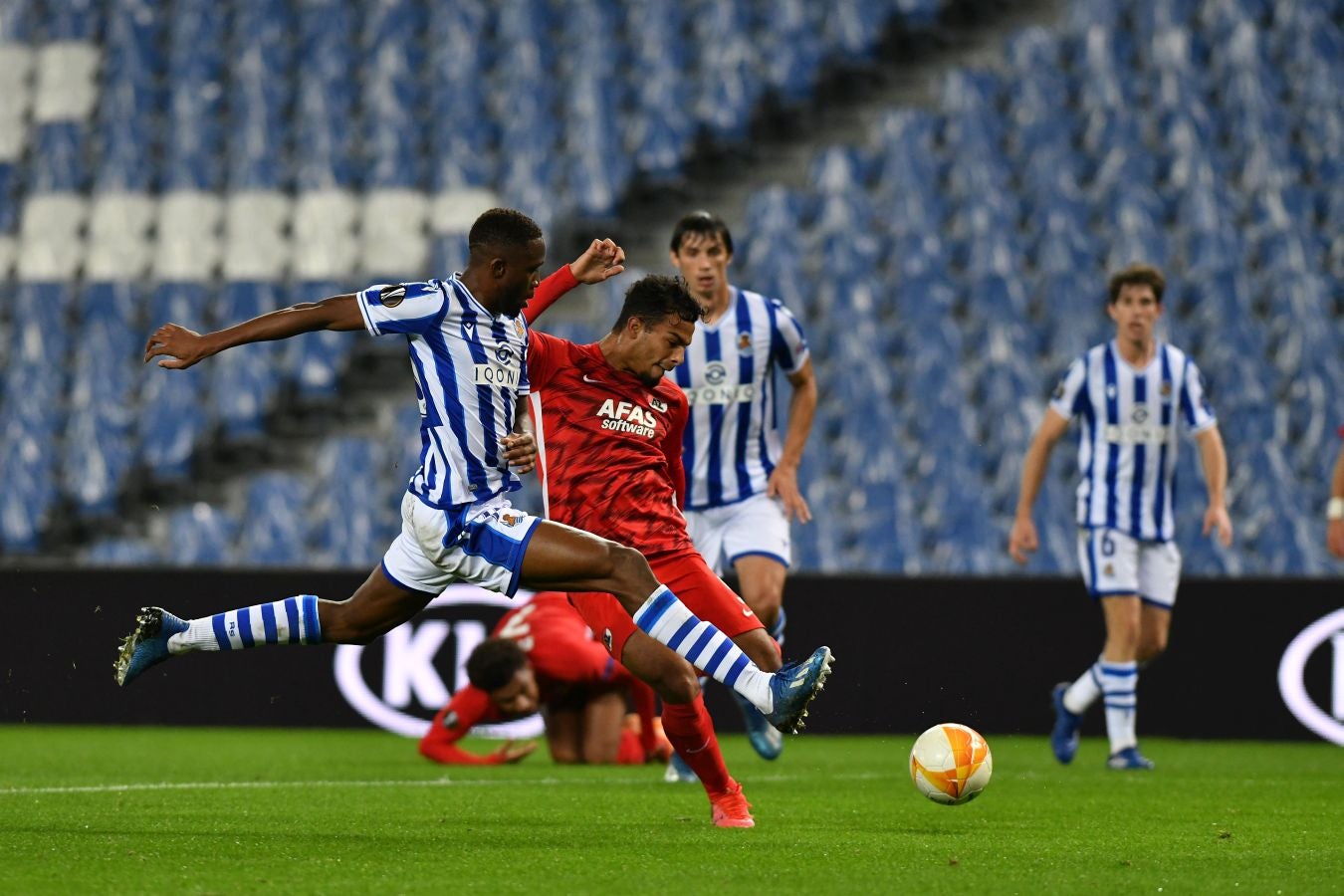 Los txuri-urdin sumaron los tres puntos gracias al gol de Portu en el minuto 58. 