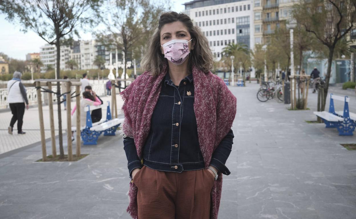 Marijo López en Donostia. .