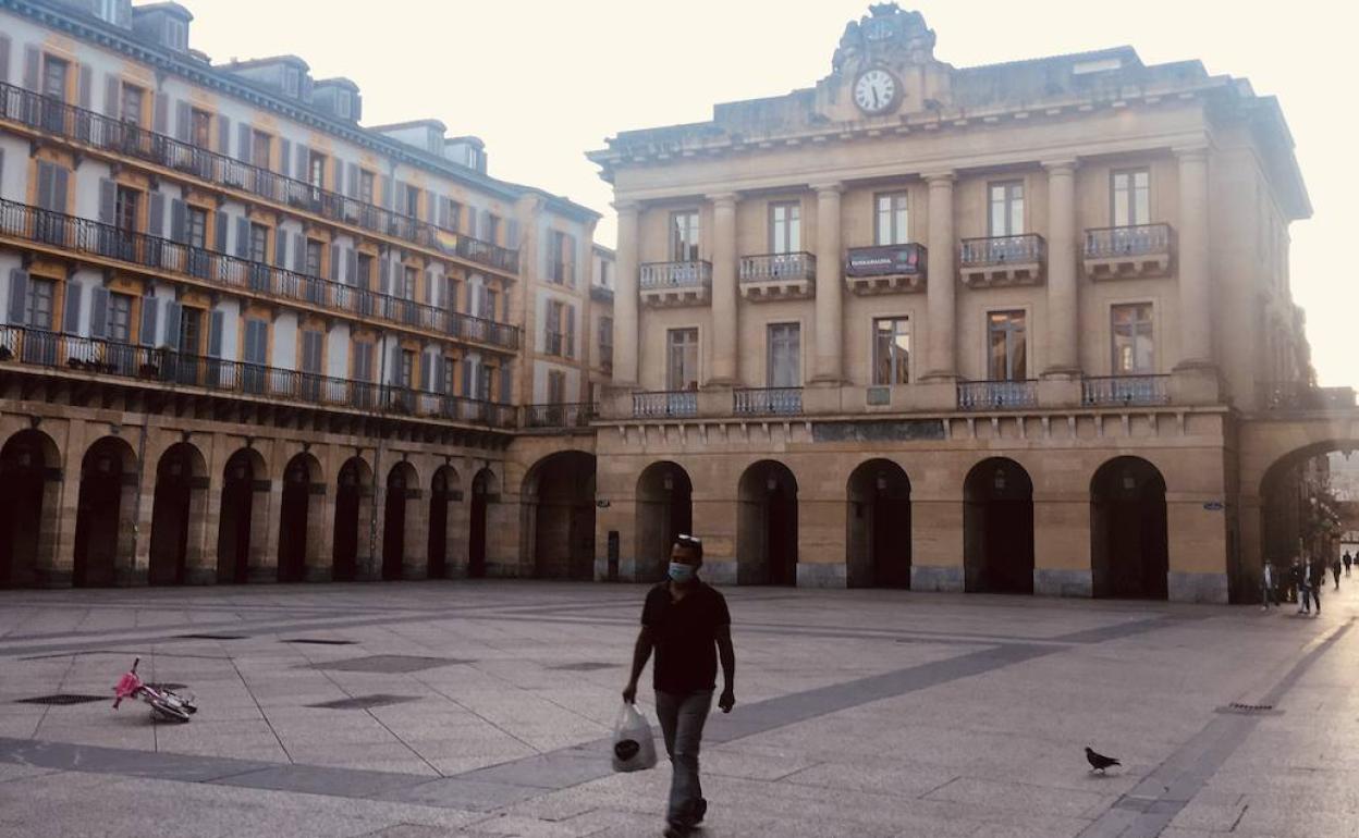 La Plaza de la Constitución el viernes por la tarde.